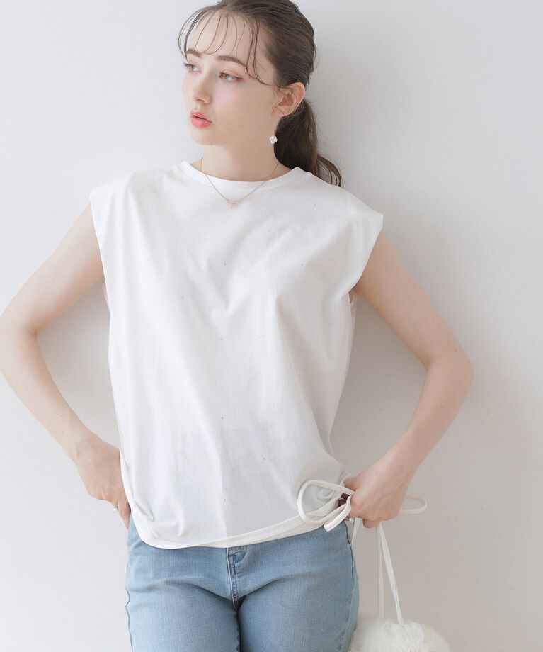Couture broach「【インしないでキマる】ラインストーンTシャツ」|Tシャツ・カットソー|