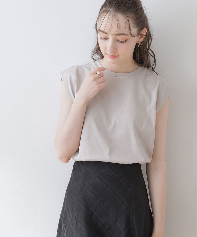 Couture broach「【インしないでキマる】ラインストーンTシャツ」|Tシャツ・カットソー|ﾗｲﾄｸﾞﾚｰ(011)