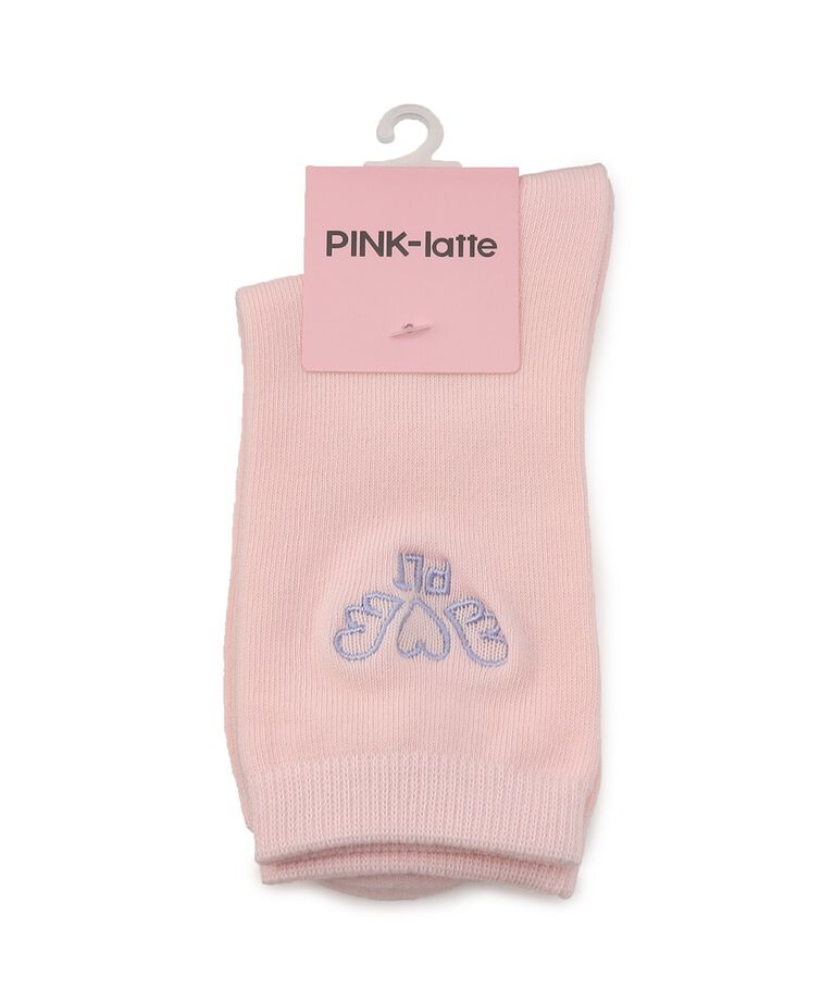PINK-latte「刺繍入りカラーショート丈ソックス」|ソックス|