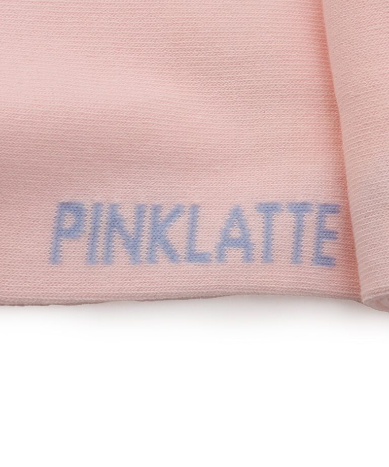 PINK-latte「刺繍入りカラーショート丈ソックス」|ソックス|