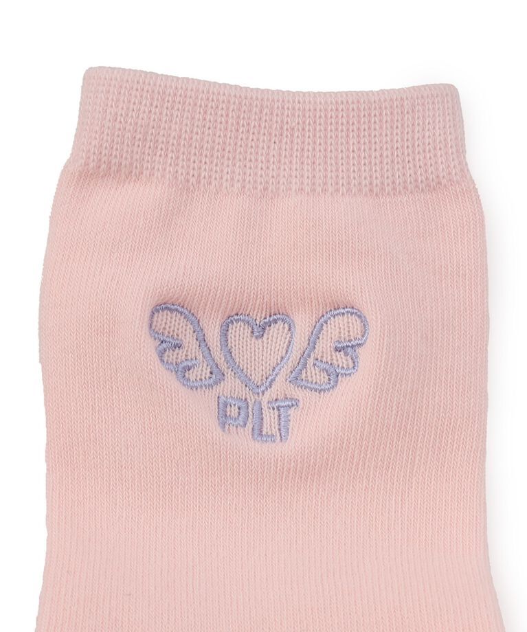 PINK-latte「刺繍入りカラーショート丈ソックス」|ソックス|