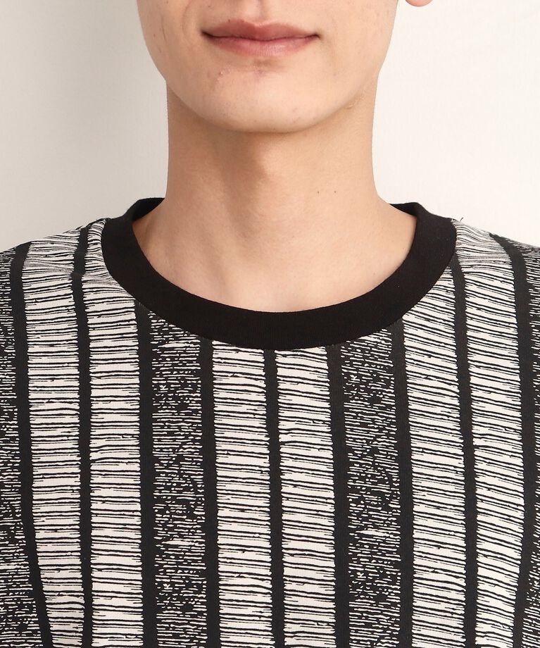THE SHOP TK「ビッグシルエット総柄アソートTシャツ 幾何学／ドット／ストライプ／バックロゴ」|Tシャツ・カットソー|
