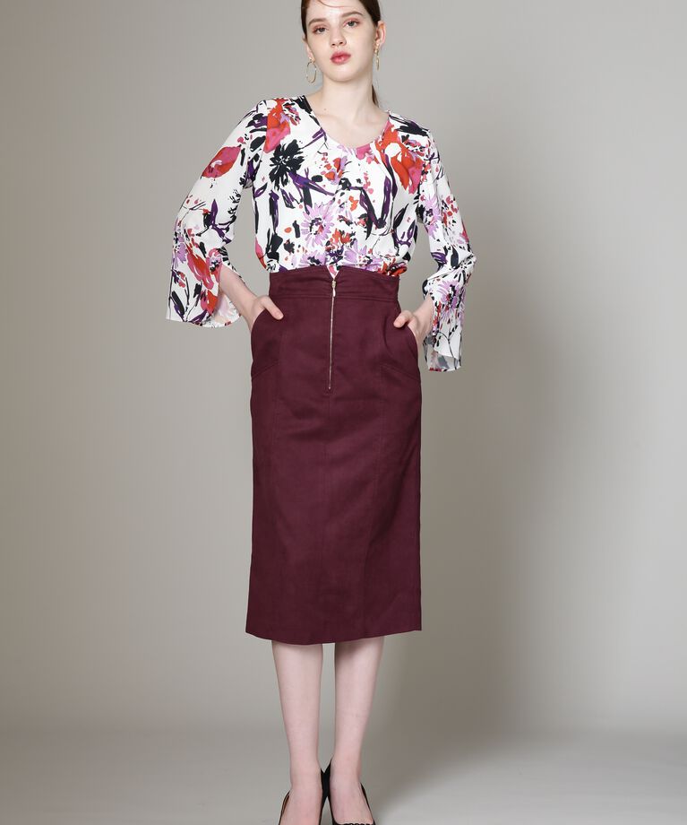  「[WEB限定商品] [URBAN PRECIOUS] ブラッシュフラワープリントブラウス」|シャツ・ブラウス|