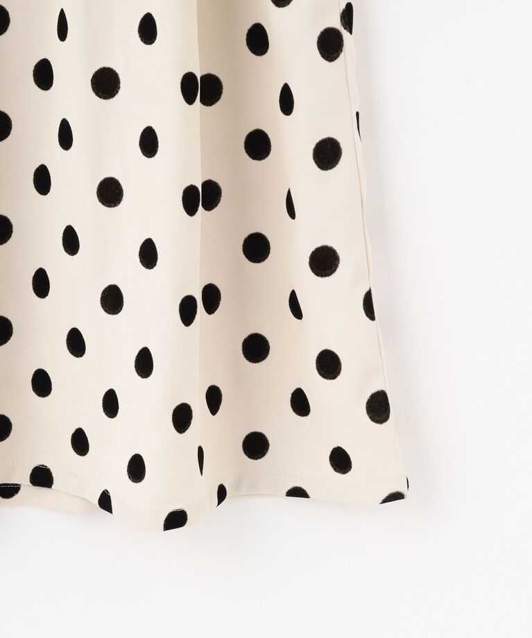 SHOO･LA･RUE「【100-140cm/プチセレ】フロッキードットワンピース」|ワンピース|