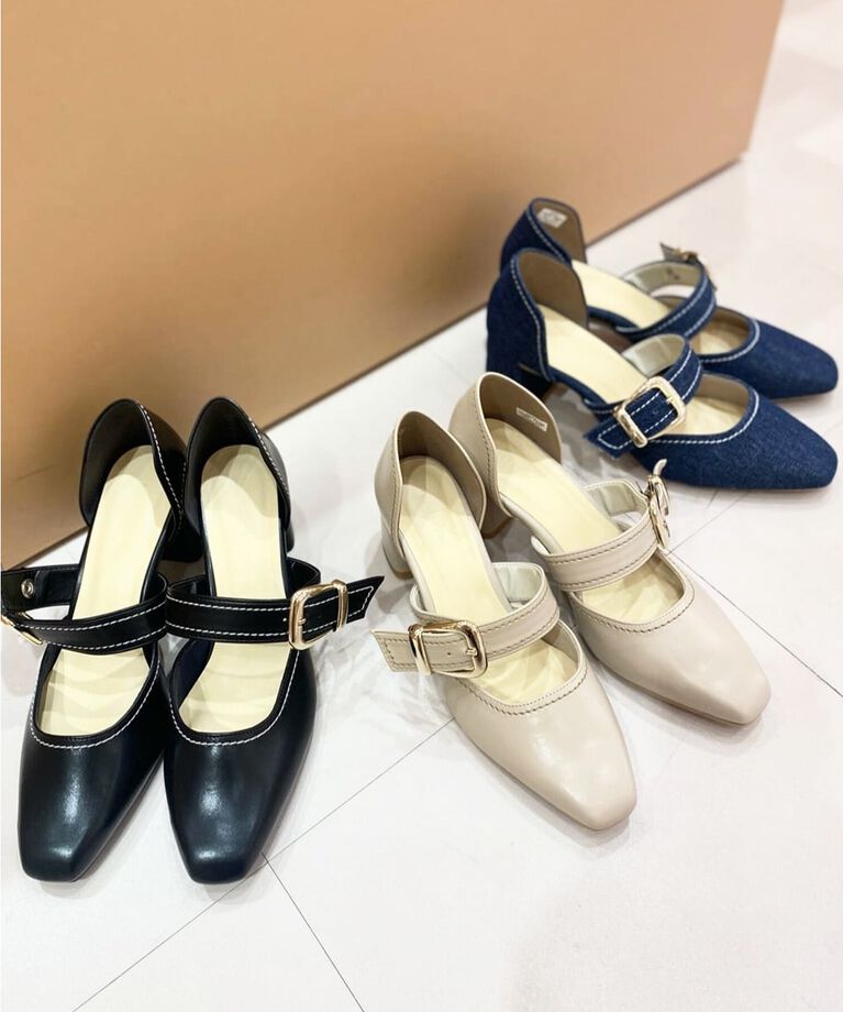 ESPERANZA「セパレートバックルパンプス 24SS」|パンプス|