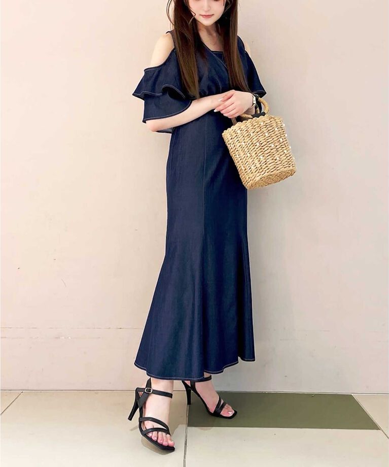 ESPERANZA「スクエアトゥ華奢ストラップサンダル 24SS」|サンダル|