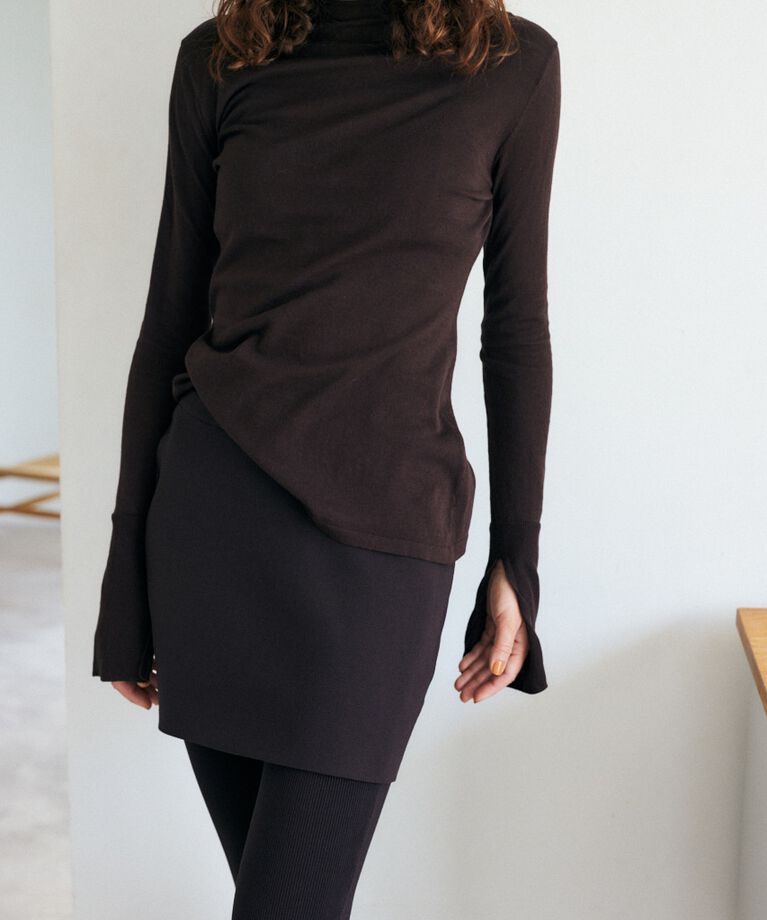 MOUSSY「バック スリット THIN ニット」|ニット・セーター|