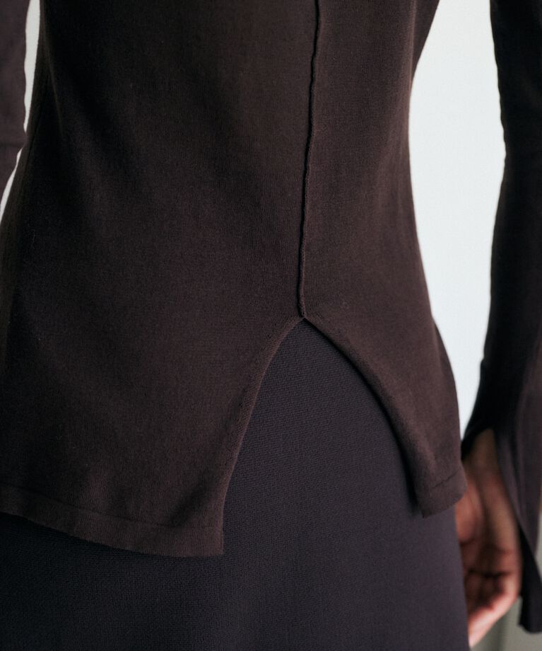 MOUSSY「バック スリット THIN ニット」|ニット・セーター|