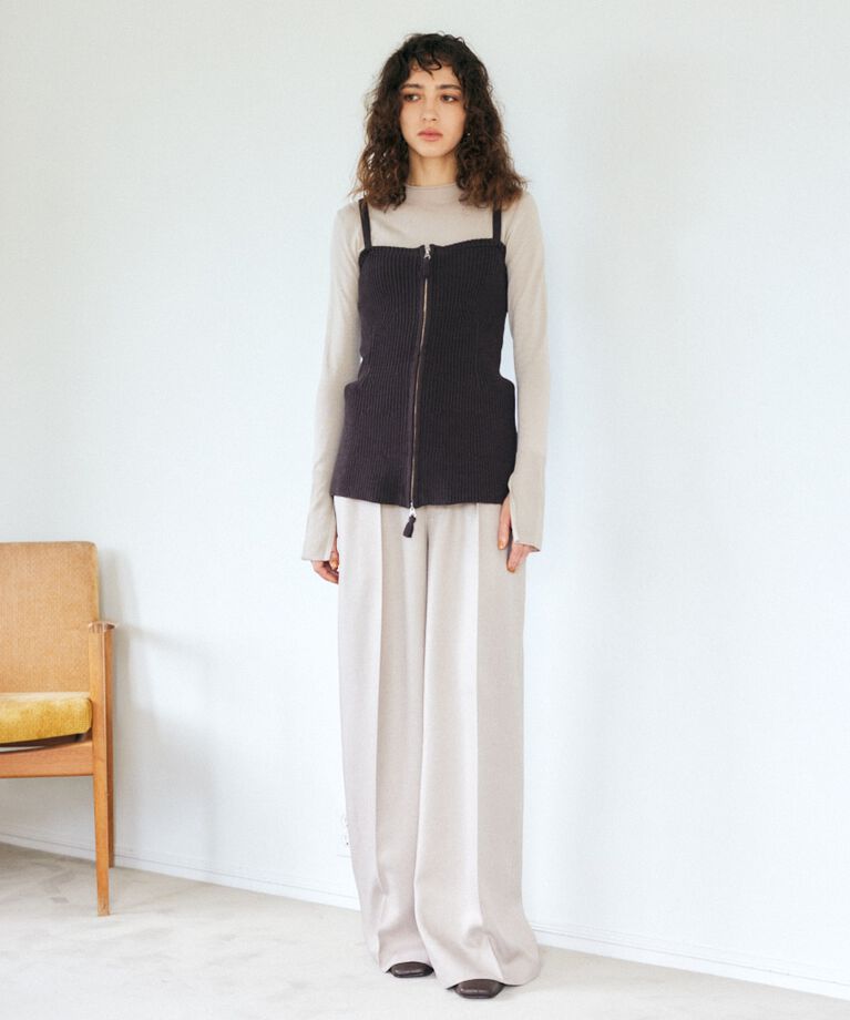 MOUSSY「バック スリット THIN ニット」|ニット・セーター|