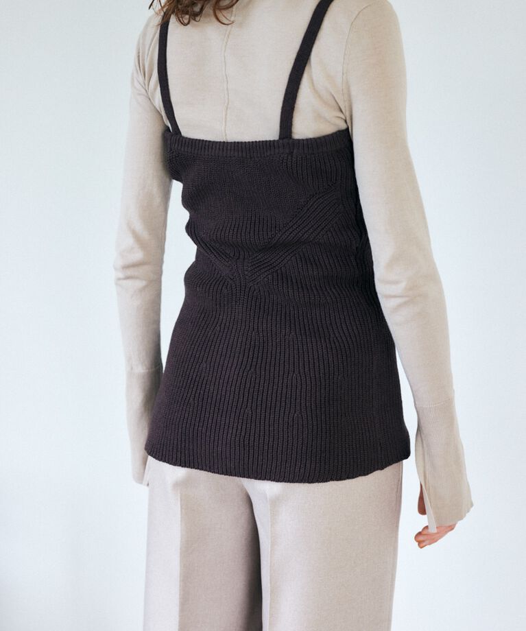 MOUSSY「バック スリット THIN ニット」|ニット・セーター|