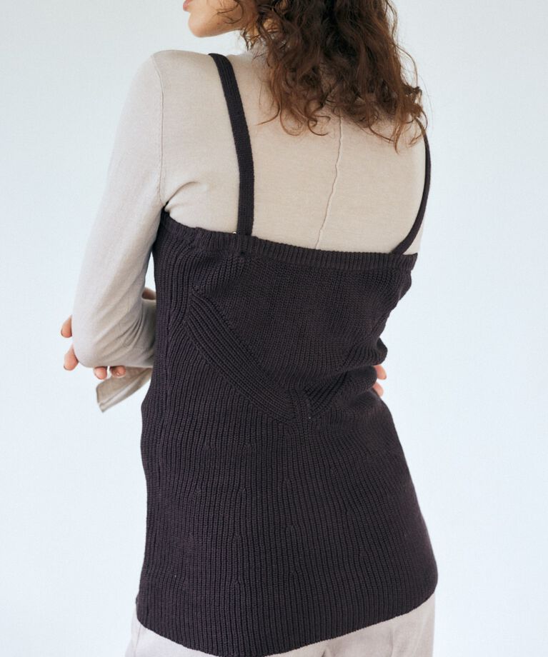 MOUSSY「バック スリット THIN ニット」|ニット・セーター|