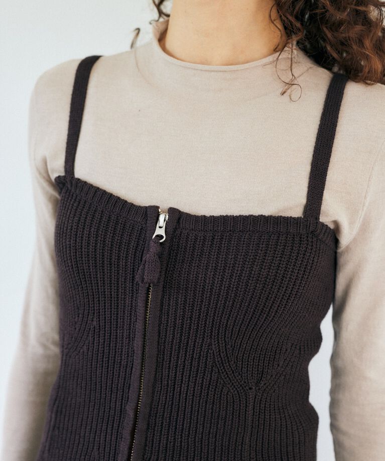 MOUSSY「バック スリット THIN ニット」|ニット・セーター|
