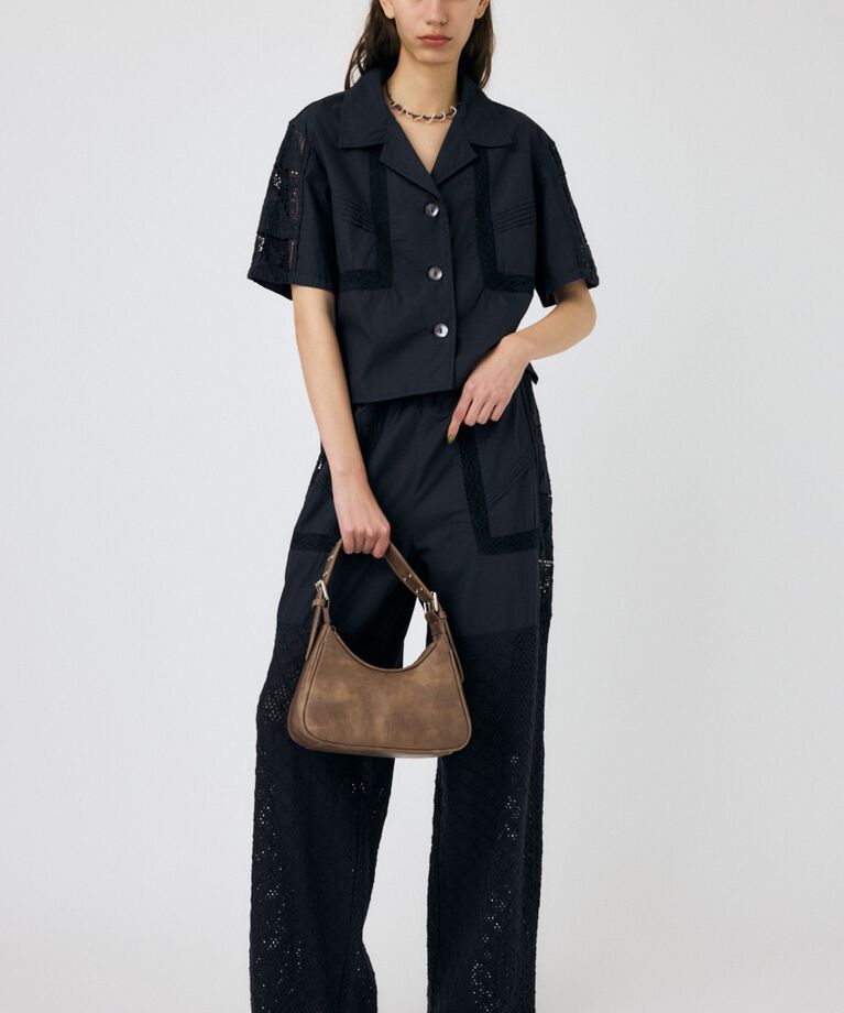 MOUSSY「CROCHET COMBI シャツ」|シャツ・ブラウス|