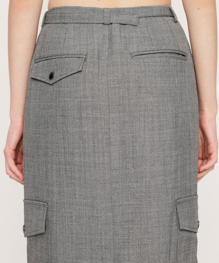 SLY「FRONT SLIT SIDE PK I LINE スカート」|スカート|