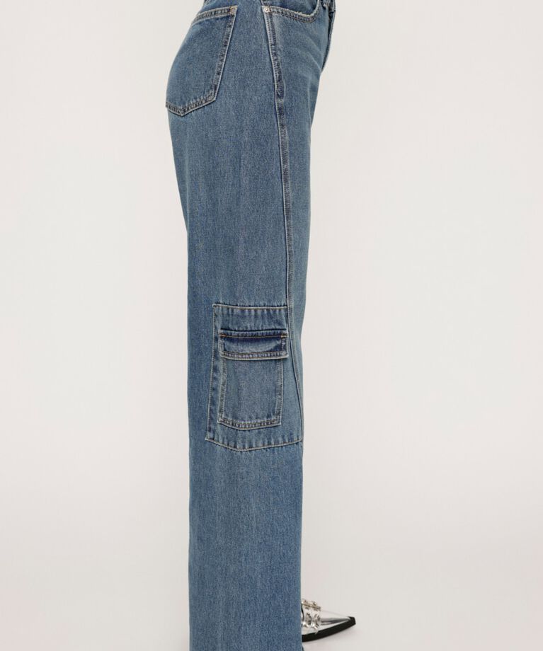SLY「JW SLANT SEAM MID STRAIGHT-B」|デニム|