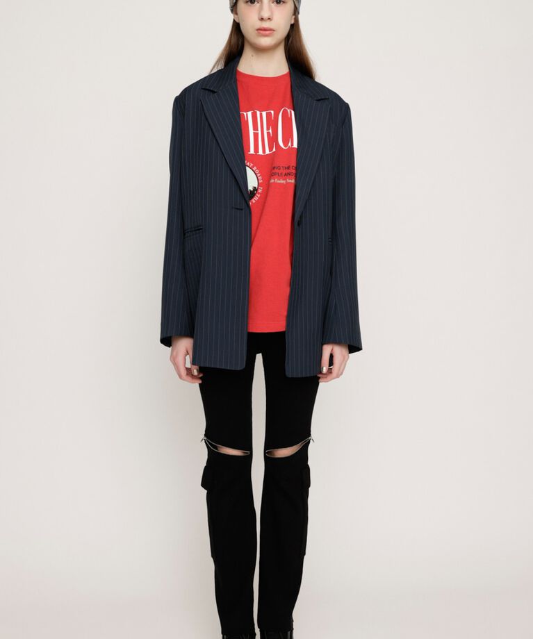 SLY「KNEE ZIP KNIT FLARE パンツ」|その他|BLK