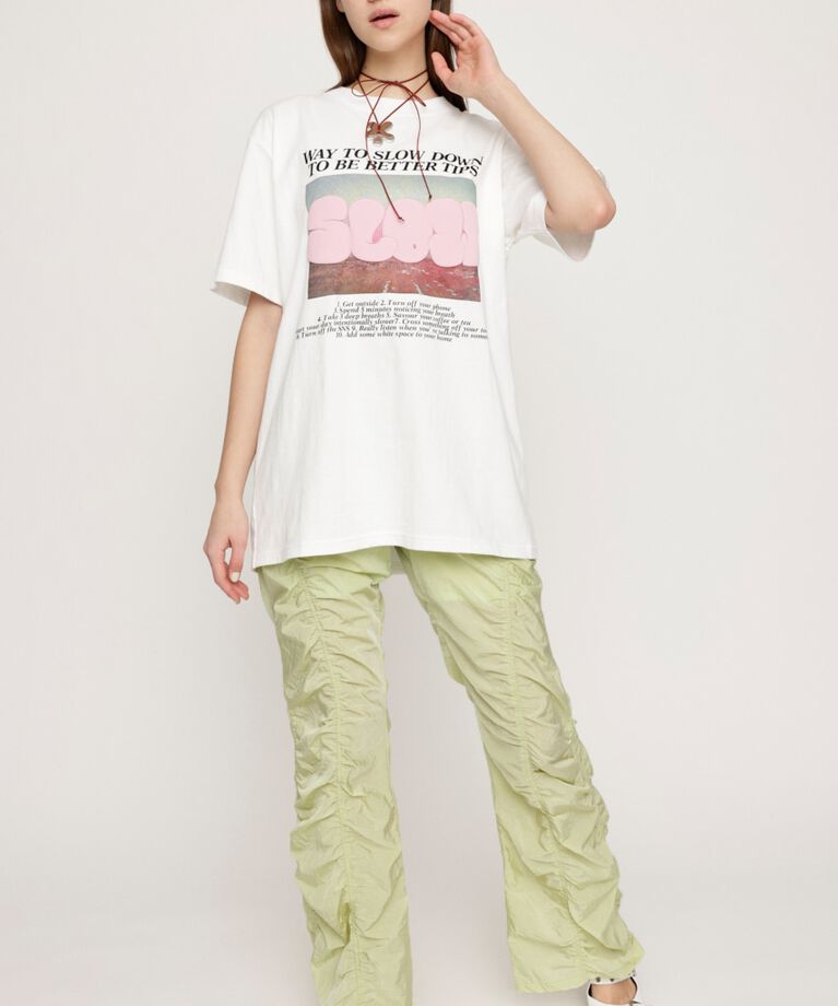 SLY「ASYMMETRY GATHER パンツ」|その他|