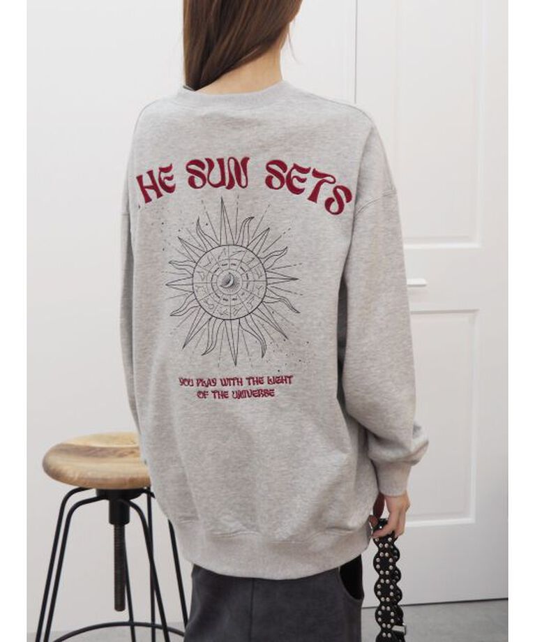EVRIS「SUNNY GRAPHIC BIGスウェットトップス」|スウェット・ジャージ|