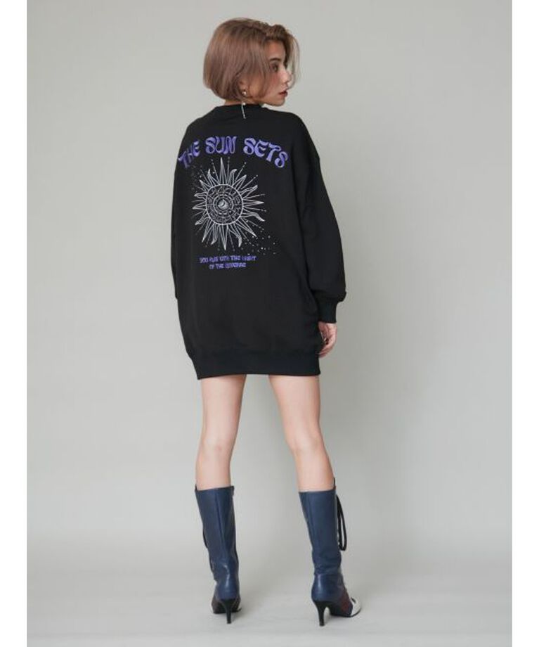 EVRIS「SUNNY GRAPHIC BIGスウェットトップス」|スウェット・ジャージ|