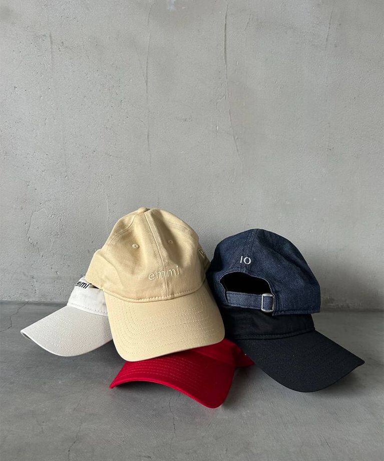 emmi atelier「【10th】【emmi|NEW ERA】9TWENTY emmiロゴキャンバスキャップ」|キャップ・キャスケット|
