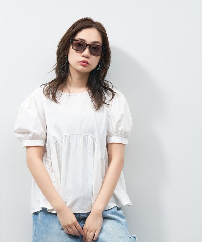  「ウェリントン型 サングラス 大きめフレーム 紫外線対策 UVカット ユニセックス」|サングラス|
