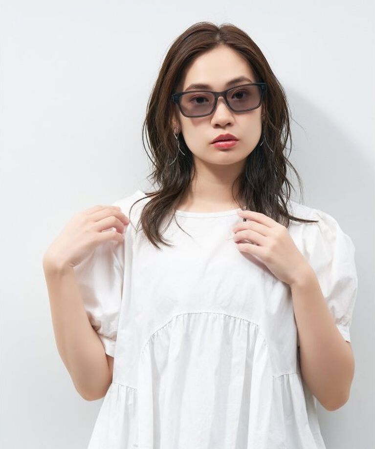  「ウェリントン型 サングラス 大きめフレーム 紫外線対策 UVカット ユニセックス」|サングラス|
