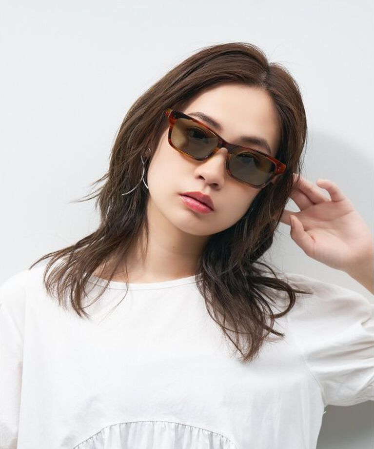 「ウェリントン型 サングラス 大きめフレーム 紫外線対策 UVカット ユニセックス」|サングラス|