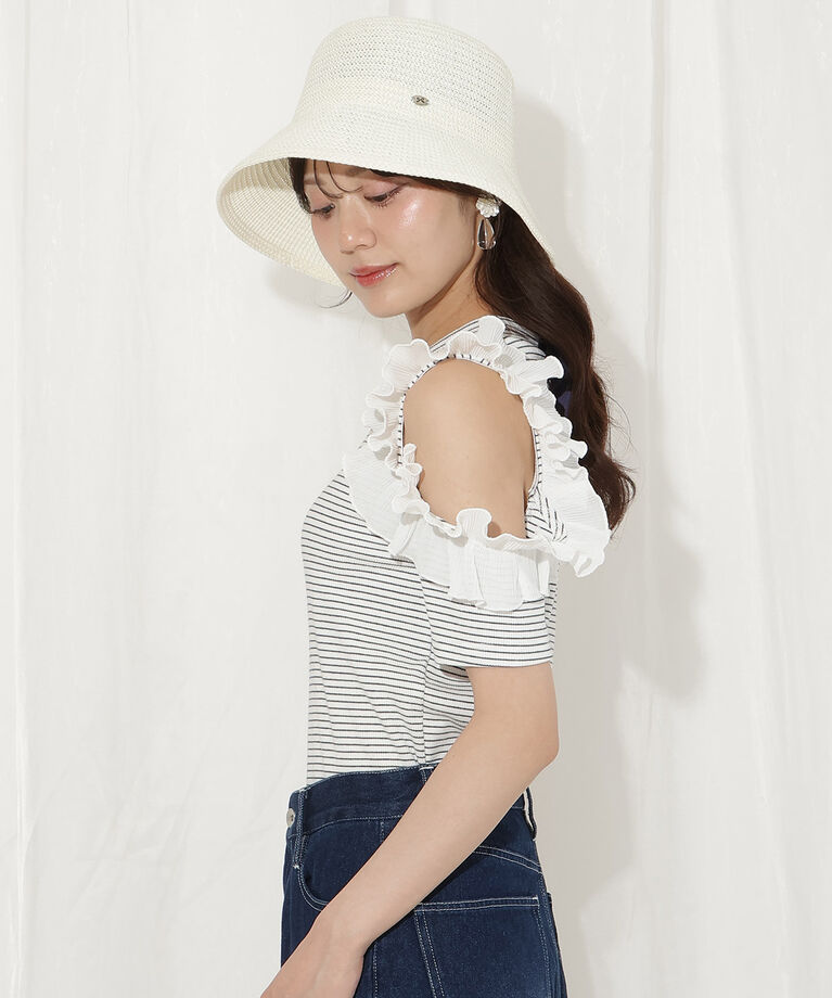 WILLSELECTION「バックリボンプリーツフリルカットソー」|Tシャツ・カットソー|