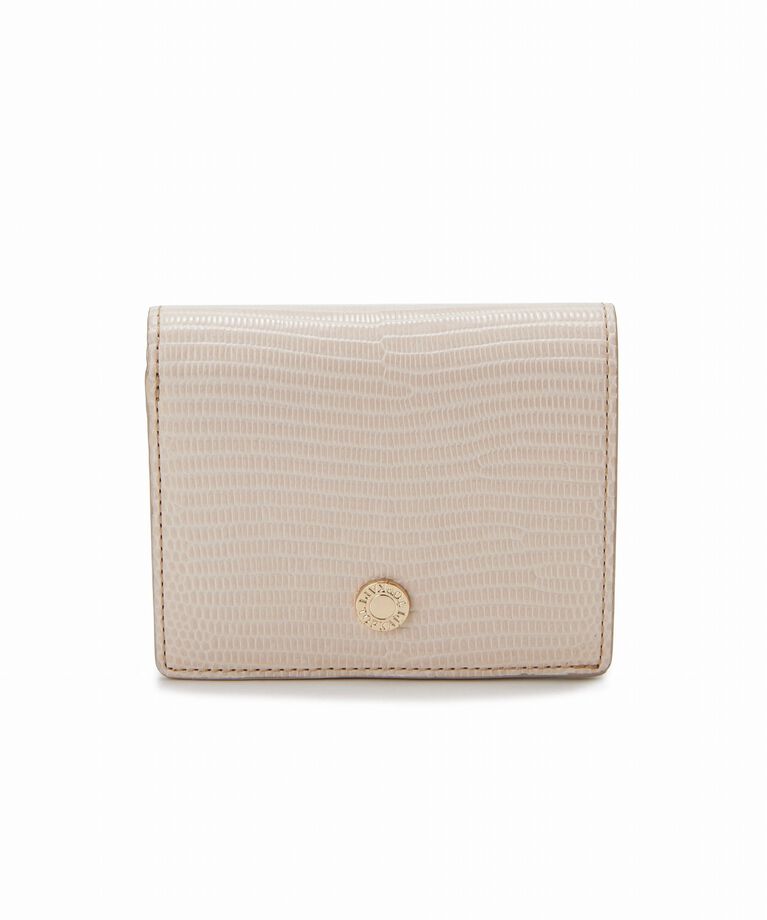 TOPKAPI 「【ドラマ着用】【TOPKAPI】 イタリアンレザー リザード型押し 二つ折り 財布 LUCIA ルチア」|財布|ペールベージュ